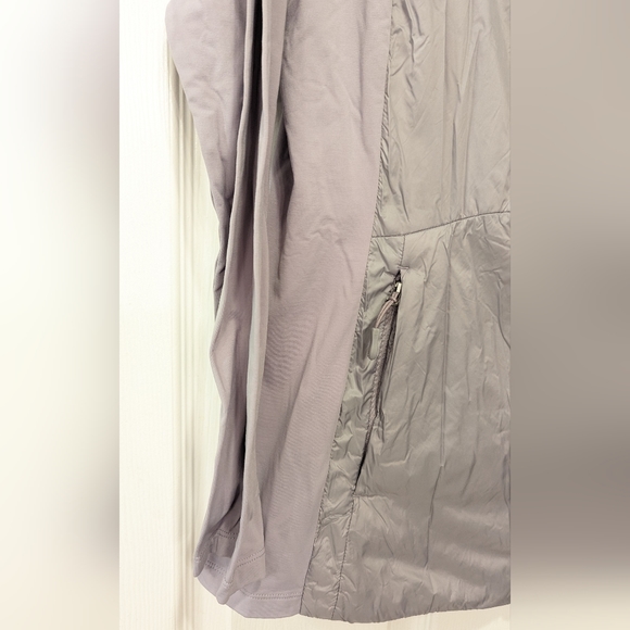 32 Degrees Cool Women's Mixed Media Windbreaker gray Packable jacket coat size L - Picture 8 of 8